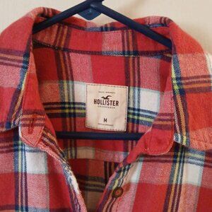 Vintage Hollister Plaid Shirt Y2K Aesthetic Size Medium